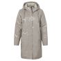 Yaya faux leather parka jacket with hood fungi