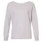 Yaya boatneck sweater l/s slub yarn lilac hint