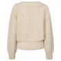 Yaya textured yarn sweater boatneck l/s sand