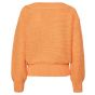 Yaya textured yarn sweater boatneck l/s orange
