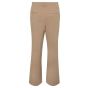 Yaya jersey wide leg trousers cotton dark sand