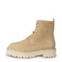 Yaya suede boot with bulky sole oat