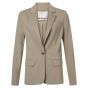 Yaya jersey fitted blazer cotton blend sea green