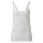 Yaya singlet with split elastic straps pure white