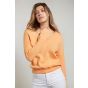 Yaya boxy v-neck sweater l/s orange