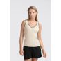 YAYA Ribbed tank top with detail summer sand