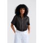 YAYA Satin jacket washed black