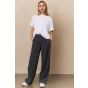 YAYA Jersey top met vouwdetails pure white