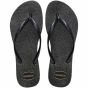 Havaianas Slim Gloss Black/Silver/Black