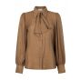 Aaiko veronne tie blouse oak