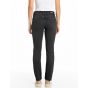 Replay maijke straight high rise pants black