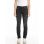 Replay maijke straight high rise pants black