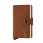 Secrid miniwallet vintage cognac silver