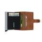 Secrid miniwallet vintage cognac silver