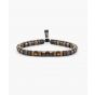 Pig & hen brontide 6mm adjustable tiger eye | blac