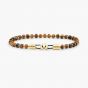 Pig & hen brontide 4mm armband tiger eye / gold