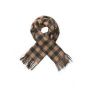 Modström mirror check scarf camel/black check