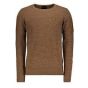 PME Legend long sleeve r-neck cotton rib toffee