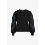 Object objjoana l/s knit pullover black/skycaptain