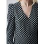 Modstrom filippe print dress empire check
