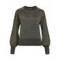 Object objelbur l/s knit pullover black gold lurex