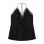 Copenhagen Muse CMasleuh top details at neck black