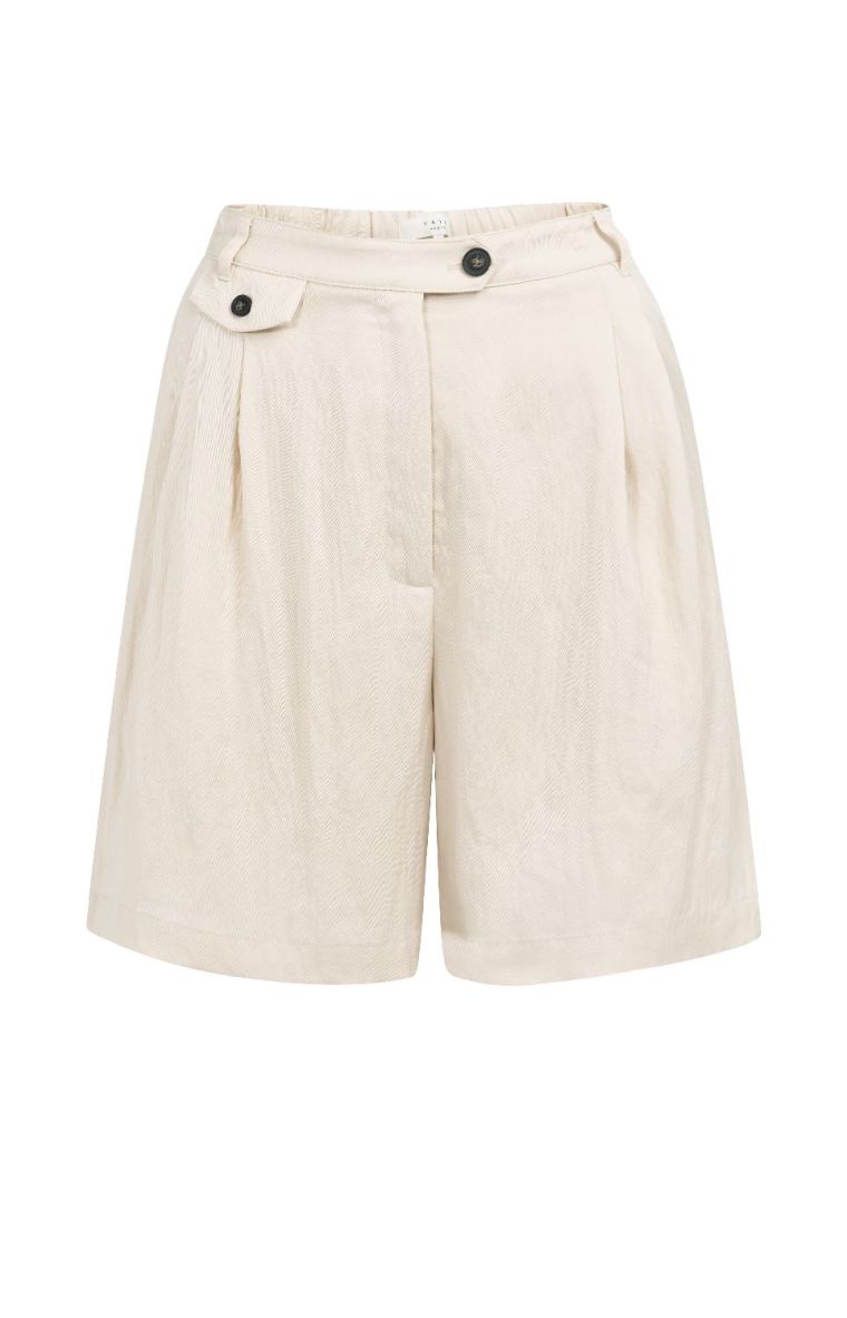YAYA Woven longer length bermuda sh cloud creme wh