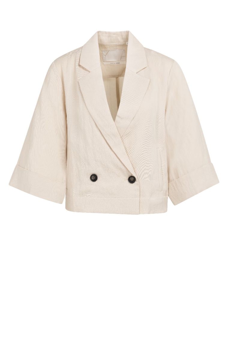 YAYA Blazer met kimonomouwen cloud creme white