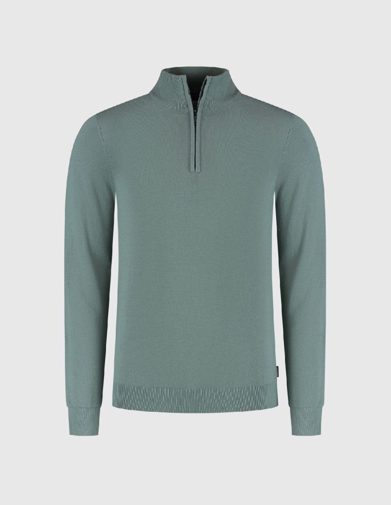 Saint steve cas-s zip trui silver green