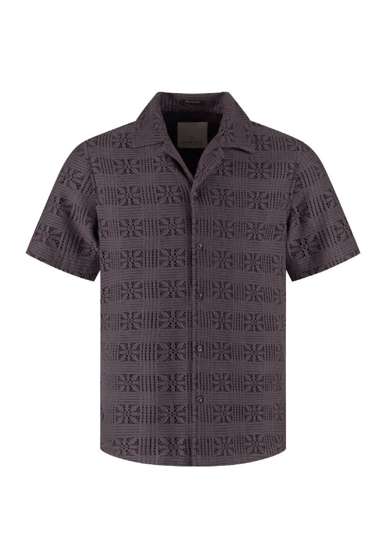 Dstrezzed luca resort shirt purple grey