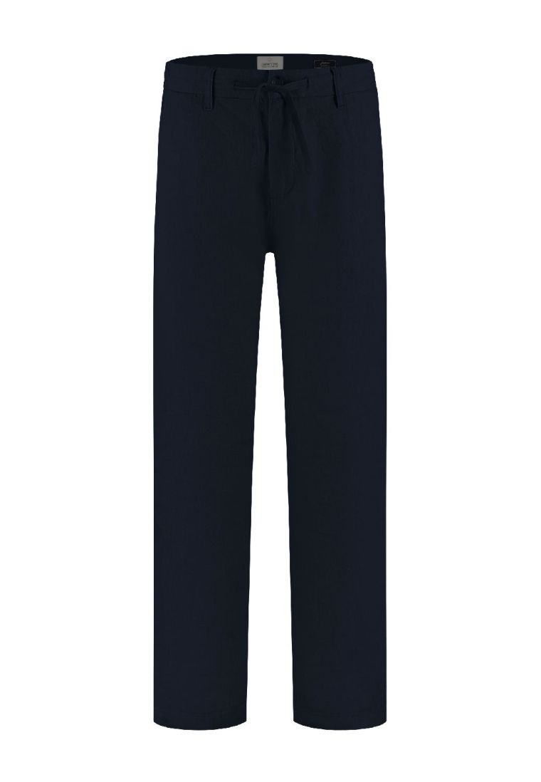 Dstrezzed james beach pant 100% linnen dk navy