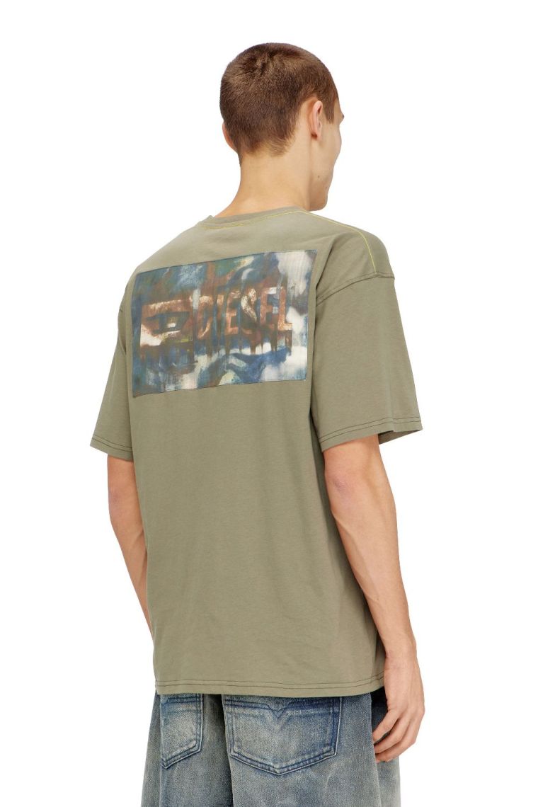 Diesel t-boxt-v8 t-shirt groen
