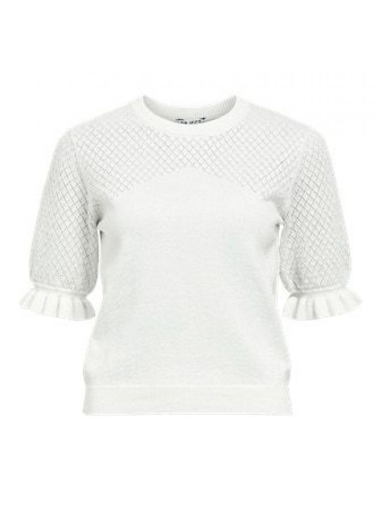 Object objfrima s/s re knit top cloud dancer