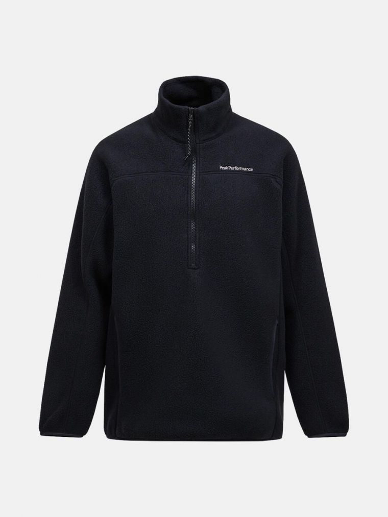 Peak Performance fleece half zip black