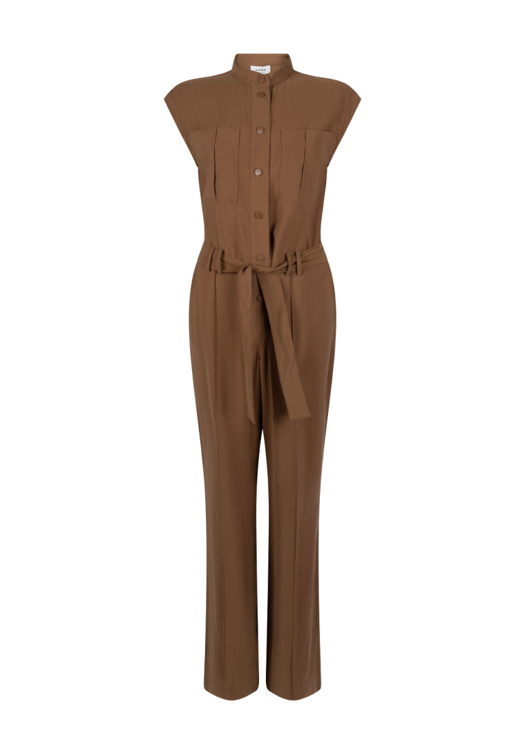 Aaiko Lisana tencel jumpsuit hazelnut