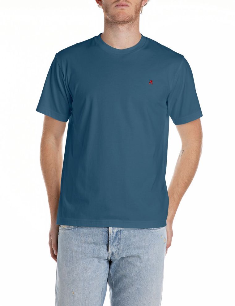 Replay t-shirt m3015 2660 blauw