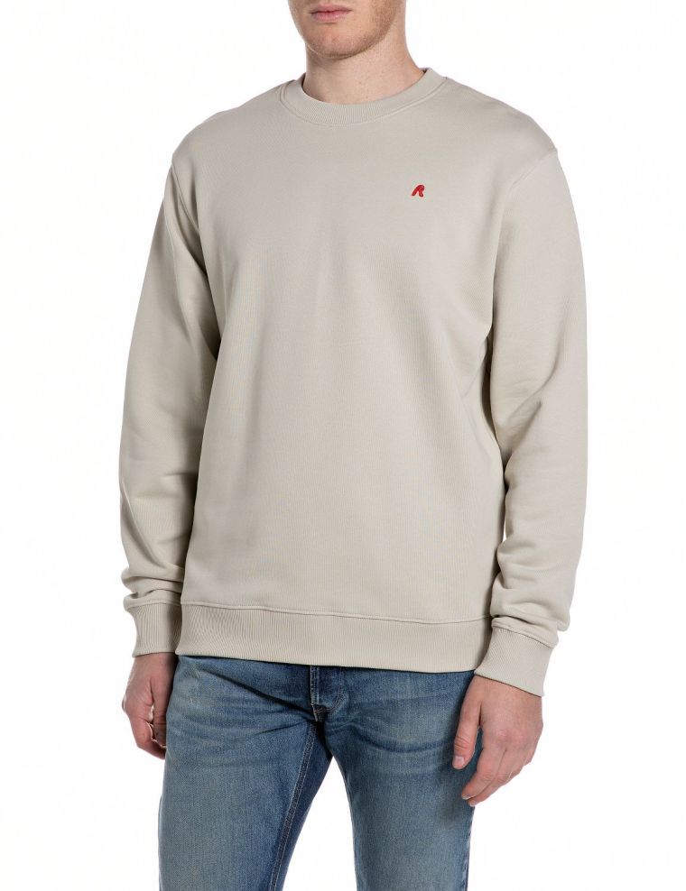 Replay sweatshirt m3106 23802 taupe