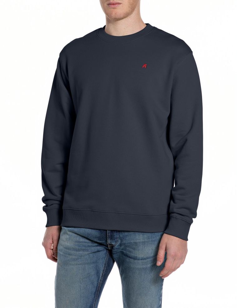 Replay sweatshirt m3106 23802 dark navy