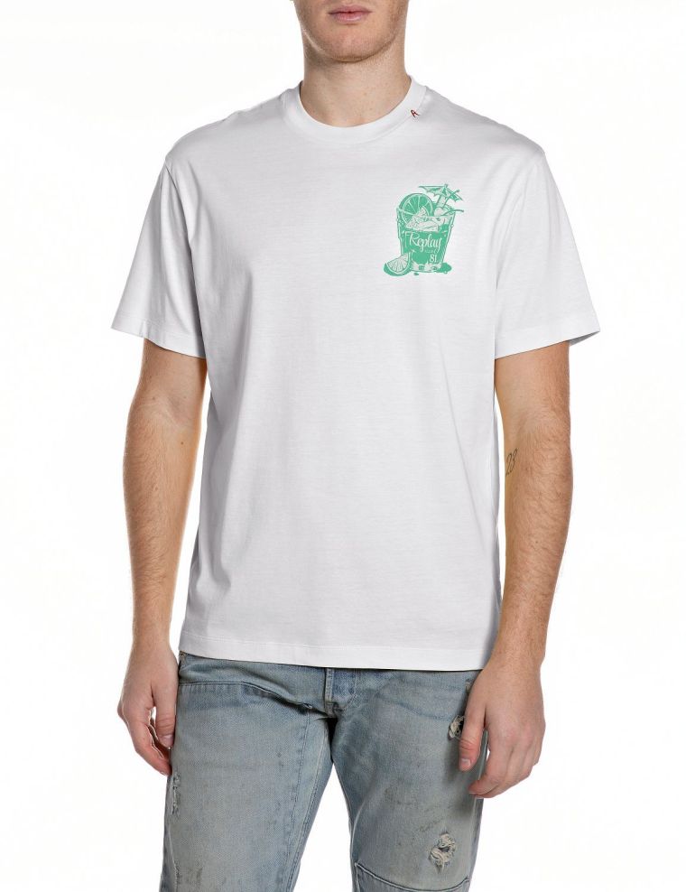 Replay t-shirt m3338 2660 wit (011)