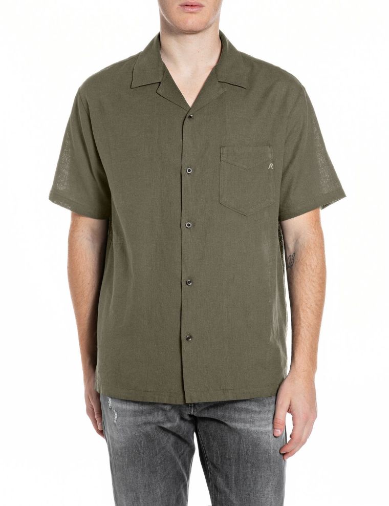 Replay shirt m4157 85476 bruin