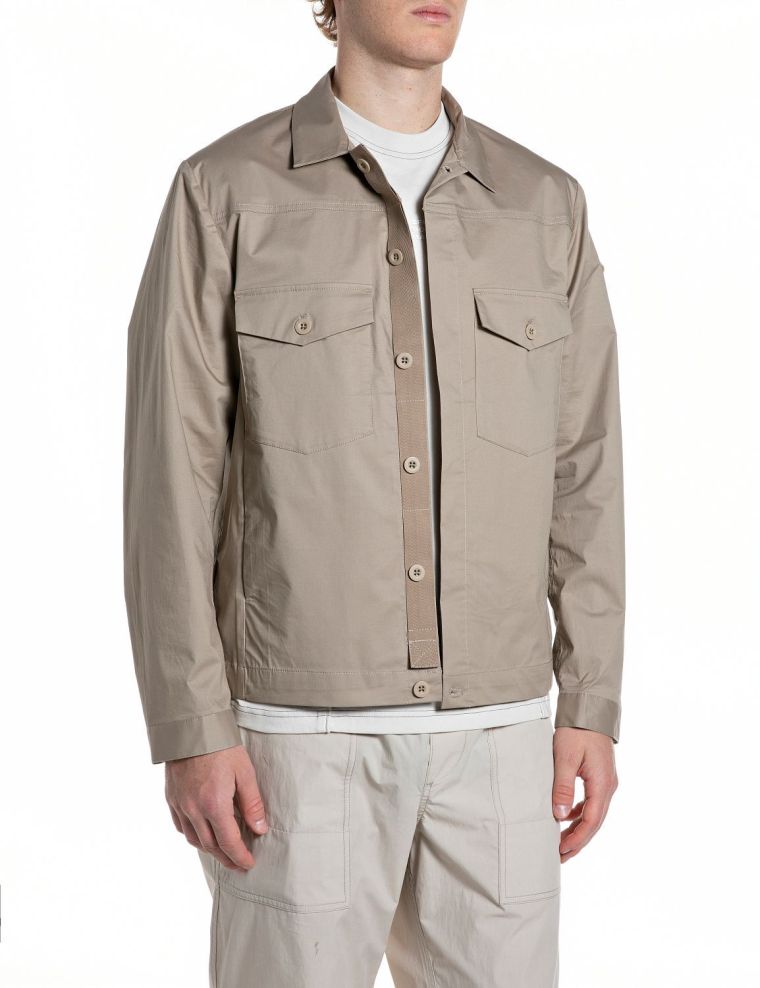 Replay jacket m8526 85122 taupe