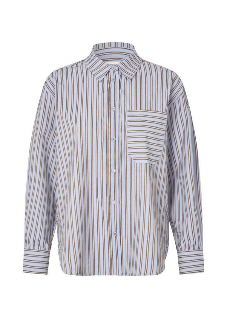 Modstrom millemd shirt blue bell stripe