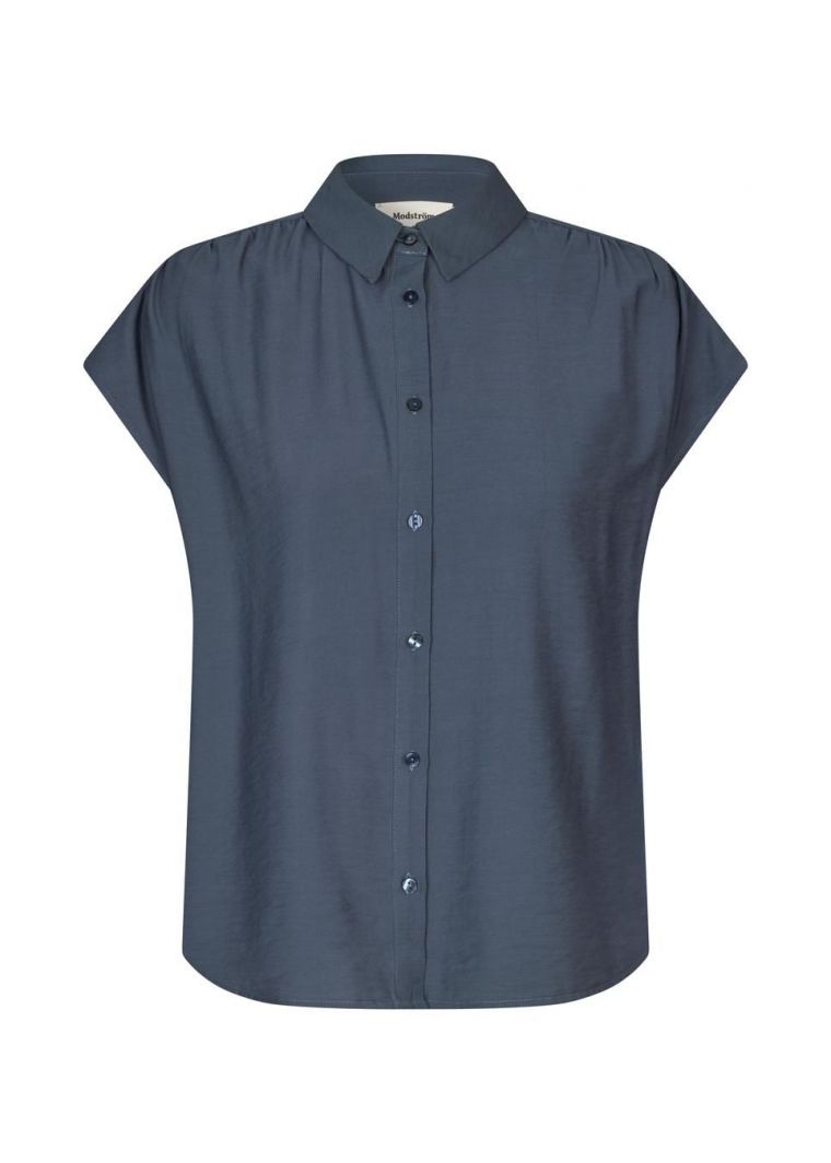 Modstrom Nickimd SS shirt Ombre blue