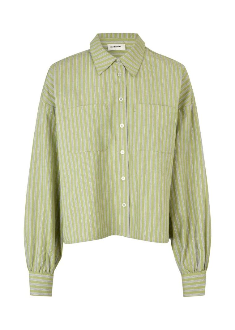 Modstrom umekomd shirt tarragon stripe