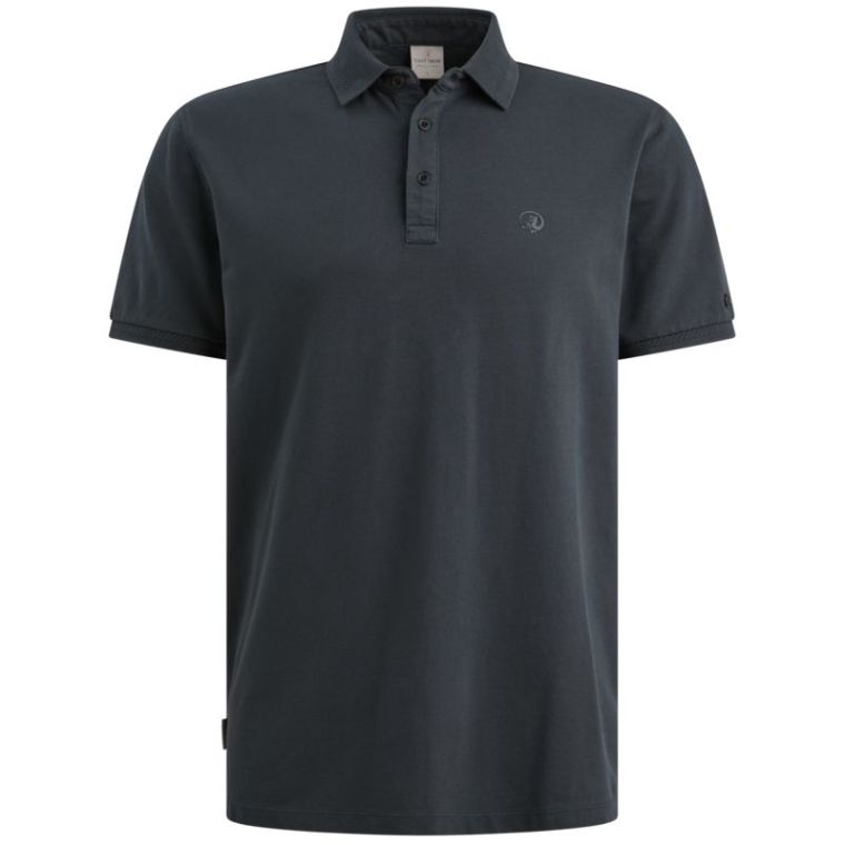Cast Iron Short sleeve polo slim fit fine pi Sea S