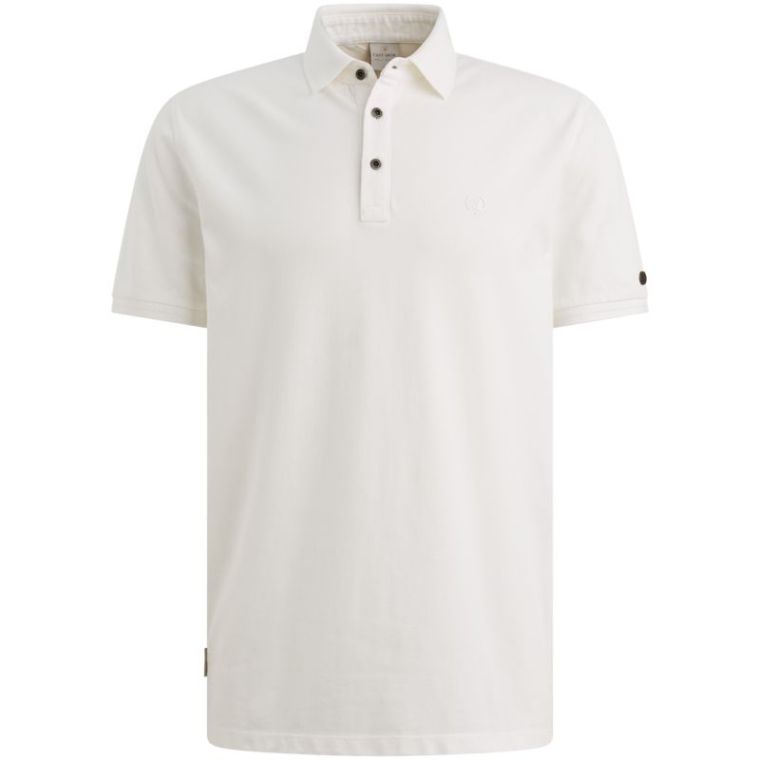 Cast Iron Short sleeve polo slim fit fine pi Snow 
