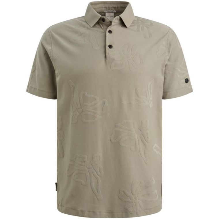 Cast Iron Short sleeve polo regular fit jacq Vetiv
