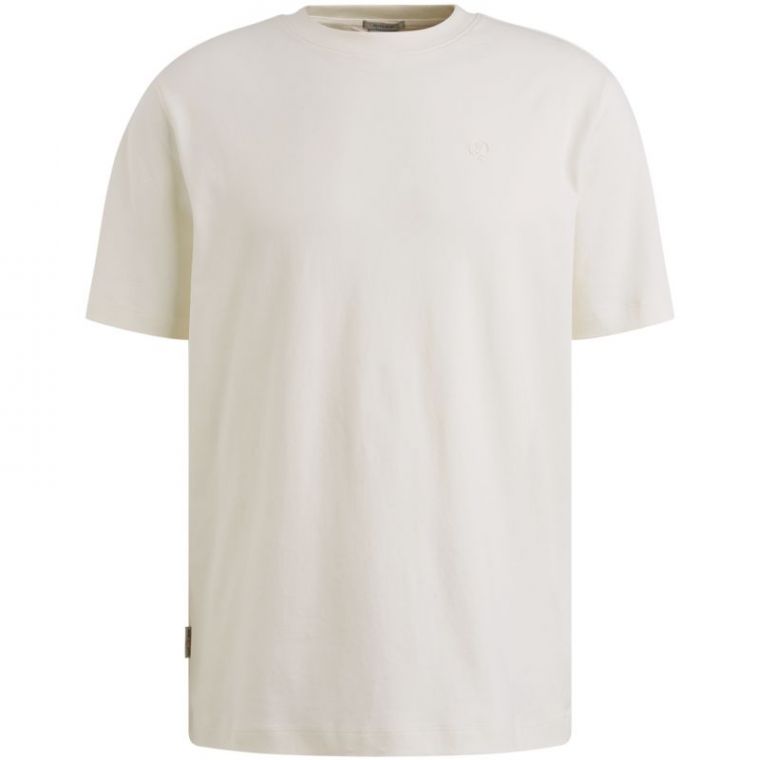 Cast Iron Short sleeve r-neck regular fit in Snow 