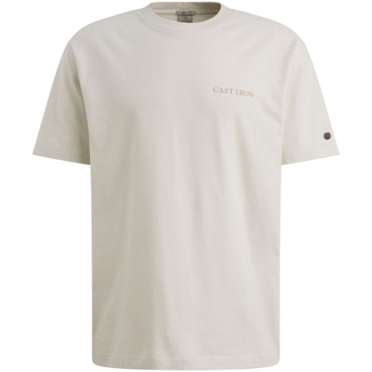 Cast Iron Short sleeve r-neck relaxed fit pe White