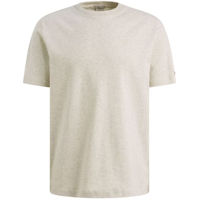 Cast Iron Short sleeve r-neck regular fit in Natur